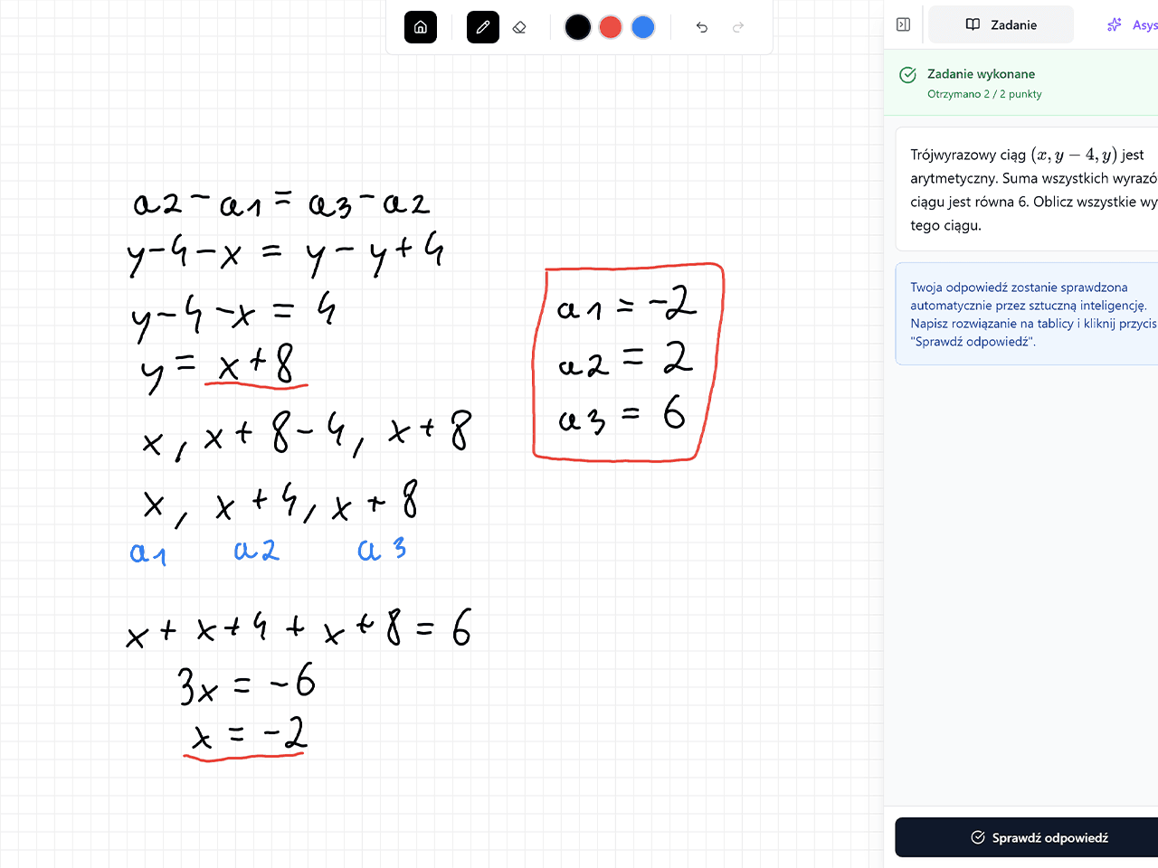 Interaktywna tablica na platformie Mathilo